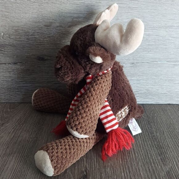 SCENTSY Buddy Magnus Moose Christmas Reindeer with Red Scarf 15" Plush - Picture 3 of 5